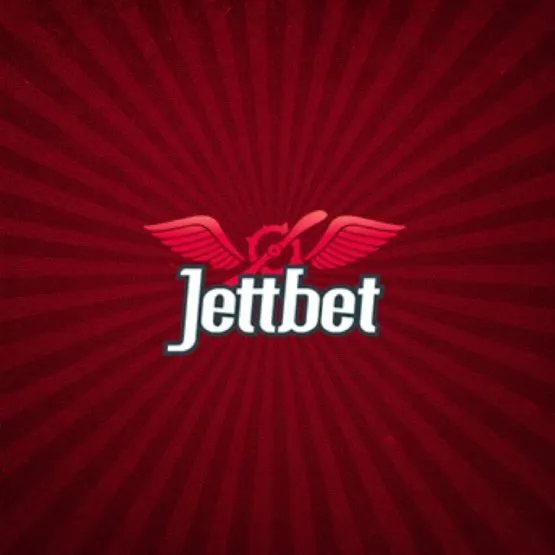 Jettbet Casino Logo auf firmeneigenem Hintergrund
